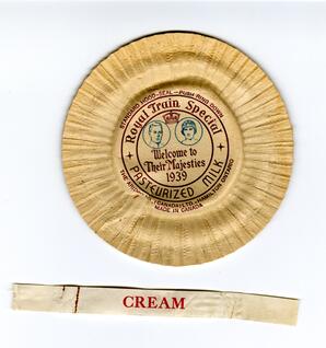 Milk jar inspection seal: 22-Apr-05