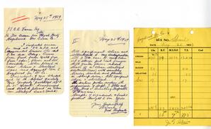Inspection letter to Vance from V. Enman, Food Inspector, Health Department: 25-May-39