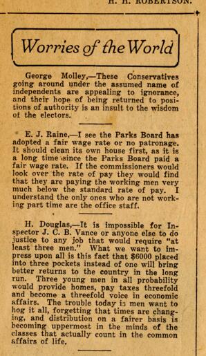 Newspaper article [source unknown]: [19--]