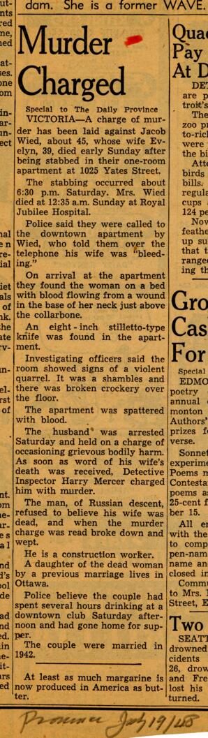 Province newspaper clipping: 19-Jul-48