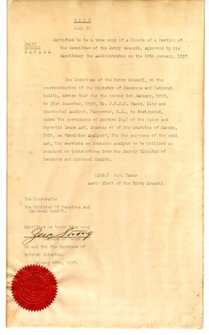 Certificate: 20-Jan-30