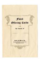 Floral sympathy cards