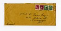 Ruby Goddard's letter to Vance and Vance's response