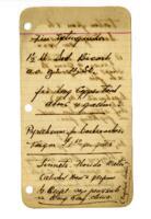 Miscellaneous notes