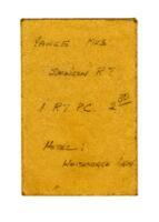 Alaska Boat Passage Card and Parlor Car Route Ticket in Small Envelope
