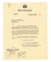 Letters to Dr. J.W. McIntosh, from Vance