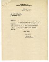 Letter to Vance from F.H. Brown, National Health