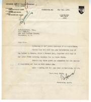 Correspondence and Certificate of City Analyst for Royal Party, no. 6143