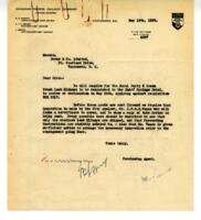 Correspondence and Certificate of City Analyst for Royal Party, no. 5751