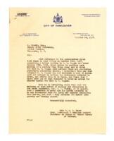 Letters between Vance and A. Grundy, Deputy Chief Constable