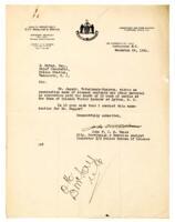 Letter to D. McKay, Chief Constable from Vance