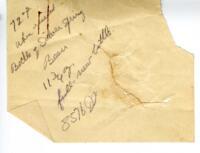 Certificate and Exhibits Returned - Health Department