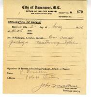 Certificate of City Analyst