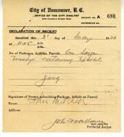 Certificate of City Analyst