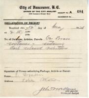 Certificate of City Analyst