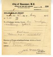 Certificate of City Analyst