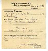 Certificate of City Analyst