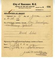 Certificate of City Analyst