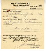 Certificate of City Analyst