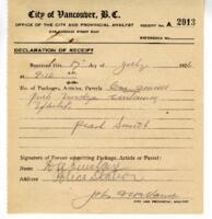 Certificate of City Analyst