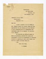 Letter to Vance, from K. Thomson and card
