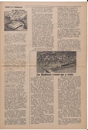 Le Soleil de Vancouver, November 15, 1969, page 5