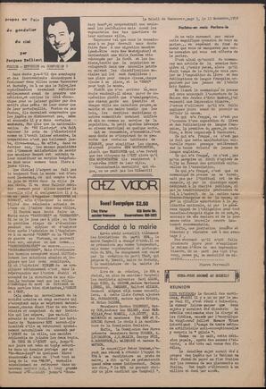 Le Soleil de Vancouver, November 15, 1969, page 3