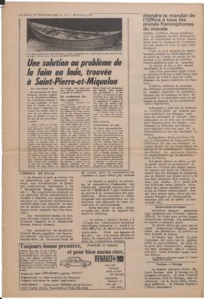 Le Soleil de Vancouver, November 15, 1969, page 8