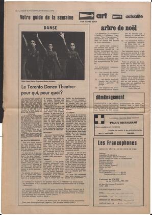 Le Soleil de Vancouver, December 21, 1973, page 16