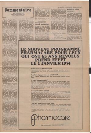 Le Soleil de Vancouver, December 21, 1973, page 5