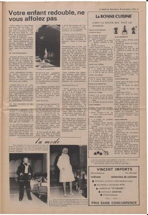 Le Soleil de Vancouver, November 30, 1973, page 11