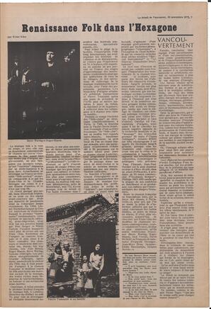 Le Soleil de Vancouver, November 30, 1973, page 7
