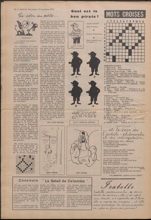 Le Soleil de Vancouver, November 16, 1973, page 14
