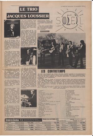 Le Soleil de Vancouver, November 16, 1973, page 11