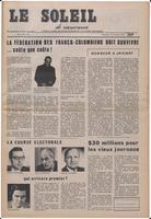 Le Soleil de Vancouver, October 12, 1973