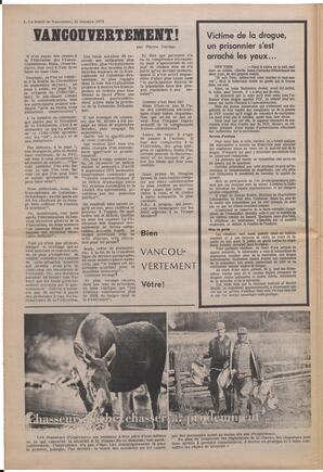 Le Soleil de Vancouver, October 12, 1973, page 4
