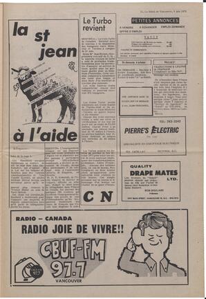 Le Soleil de Vancouver, May 8, 1973, page 15