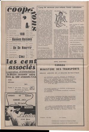 Le Soleil de Vancouver, May 8, 1973, page 6