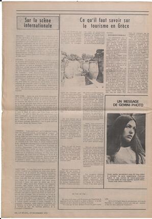 Le Soleil de Vancouver, December 15, 1972, page 11