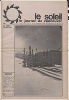 Le Soleil de Vancouver, December 8, 1972