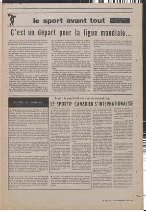Le Soleil de Vancouver, November 10, 1972, page 15