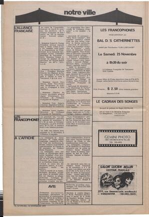 Le Soleil de Vancouver, November 10, 1972, page 6