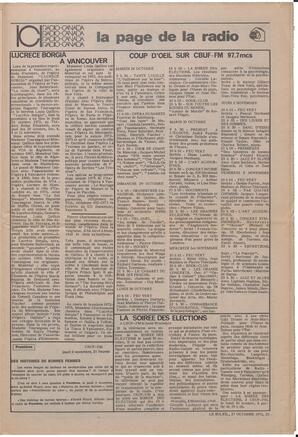 Le Soleil de Vancouver, October 27, 1972, page 11