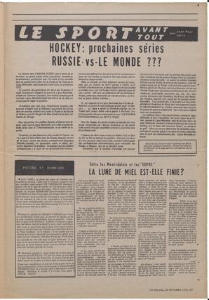 Le Soleil de Vancouver, October 20, 1972, page 15