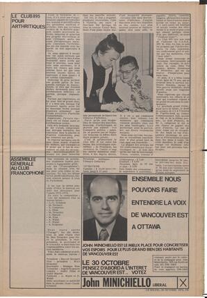 Le Soleil de Vancouver, October 20, 1972, page 7