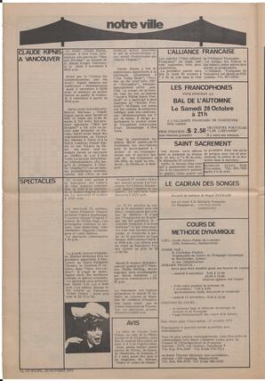 Le Soleil de Vancouver, October 20, 1972, page 6