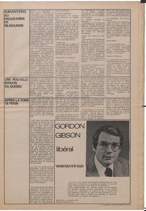 Le Soleil de Vancouver, October 20, 1972, page 3