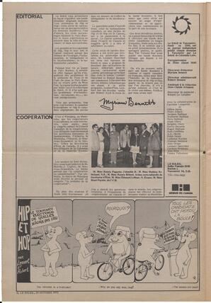 Le Soleil de Vancouver, October 20, 1972, page 2