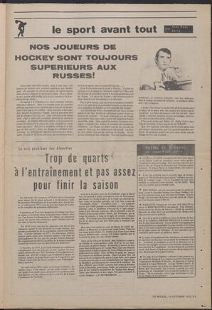 Le Soleil de Vancouver, October 13, 1972, page 15