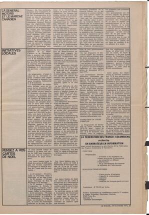 Le Soleil de Vancouver, October 13, 1972, page 3